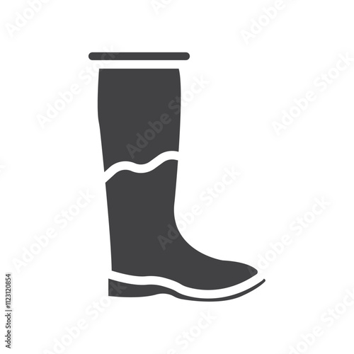 Brisk boots icon Simple thin line flat symbol