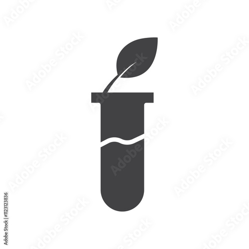 GMO icon Simple thin line flat symbol