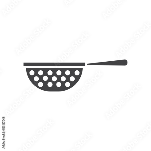 Sieve icon Simple thin line flat symbol