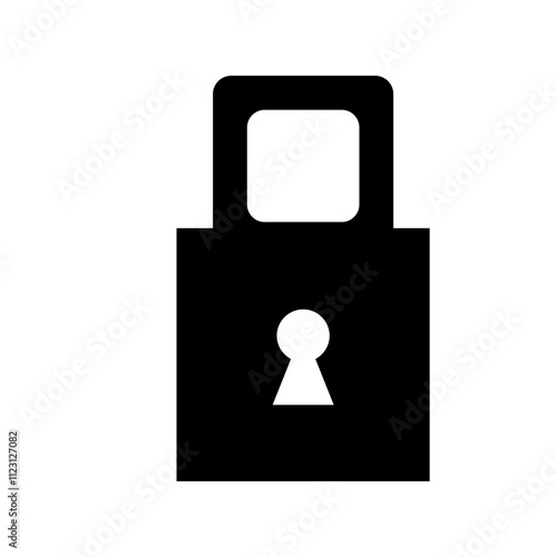 keyhole with lock icon vector