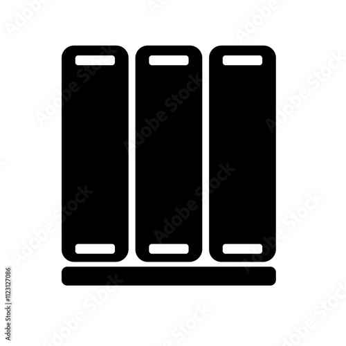 book in libary icon vector