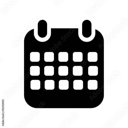 black calendar icon