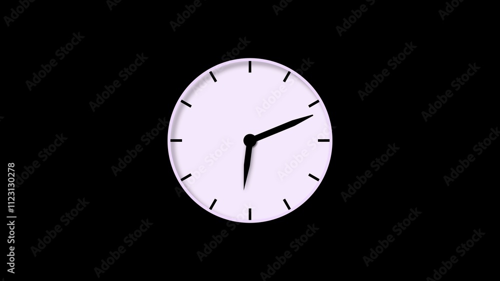 Simple white wall clock icon with black markings, showcasing time with elegance and clarity. Simple white wall clock icon with black markings, showcasing time with elegance and clarity.