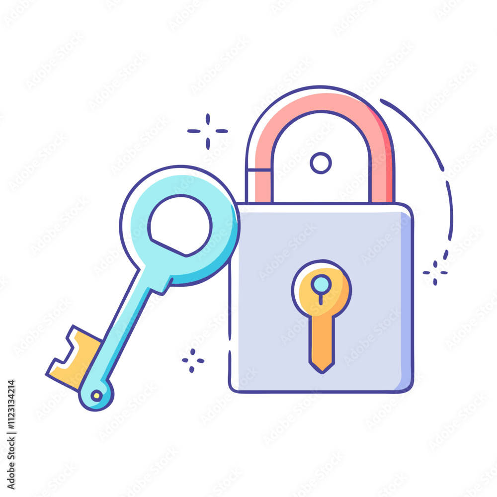 lock and key icon, valentines day illustration, valentine icon - simple line art of lock and key, symbolizing valentines day celebrations valentine vector lock and key icon, valentines day illustration, valentine icon - simple line art of lock and key, symbolizing valentines day celebrations valentine vector