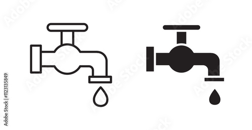 Tap flat simple vector symbols illustration.