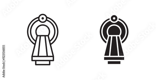 MRI flat simple vector symbols illustration.