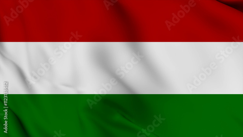 Free Download Hungary Realistic waving flag background. Hungary Independence Day flag icon. Seamless looping animation render image. Waving colorful realistic my country flag graphics photos. - GFXLoad