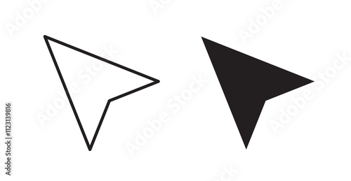 Mouse flat simple vector symbols illustration.
