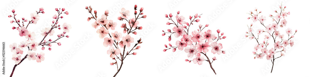 Delicate Cherry Blossom Branches in Soft Pink Hues Evoking a Serene Japanese Aesthetic and Graceful Poetic Ambiance The Blossoms Appear to Sway Gently Evoking a Sense of Harmony and Tranquility Delicate Cherry Blossom Branches in Soft Pink Hues Evoking a Serene Japanese Aesthetic and Graceful Poetic Ambiance The Blossoms Appear to Sway Gently Evoking a Sense of Harmony and Tranquility