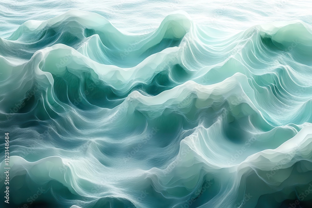 abstract blend of mint green and seafoam blue swirling together creating a serene and calming visual experience reminiscent of ocean waves abstract blend of mint green and seafoam blue swirling together creating a serene and calming visual experience reminiscent of ocean waves