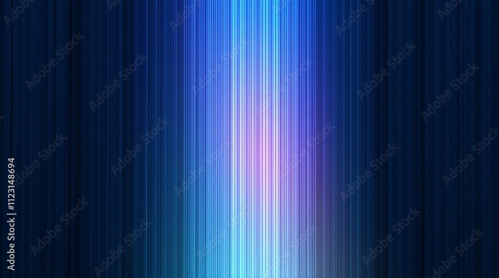 Fototapeta premium Abstract Blue and Purple Light Streaks: A mesmerizing abstract background featuring vertical streaks of blue, purple, and white light. The image evokes a sense of movement and energy.