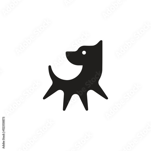minimalist dog head logo. dog logo icon. dog silhouette vector. dog vector. dog logo, dog icon, dog symbol, dog vector, pet logo, pet icon, paw logo, Cat or dog paw icon. Paw icon. Dog, cat paw icon. 