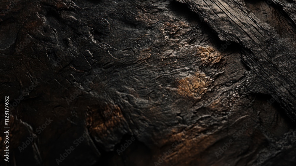 Obraz premium Dark wood texture with deep, rich tones, adding warmth and sophistication to visuals.