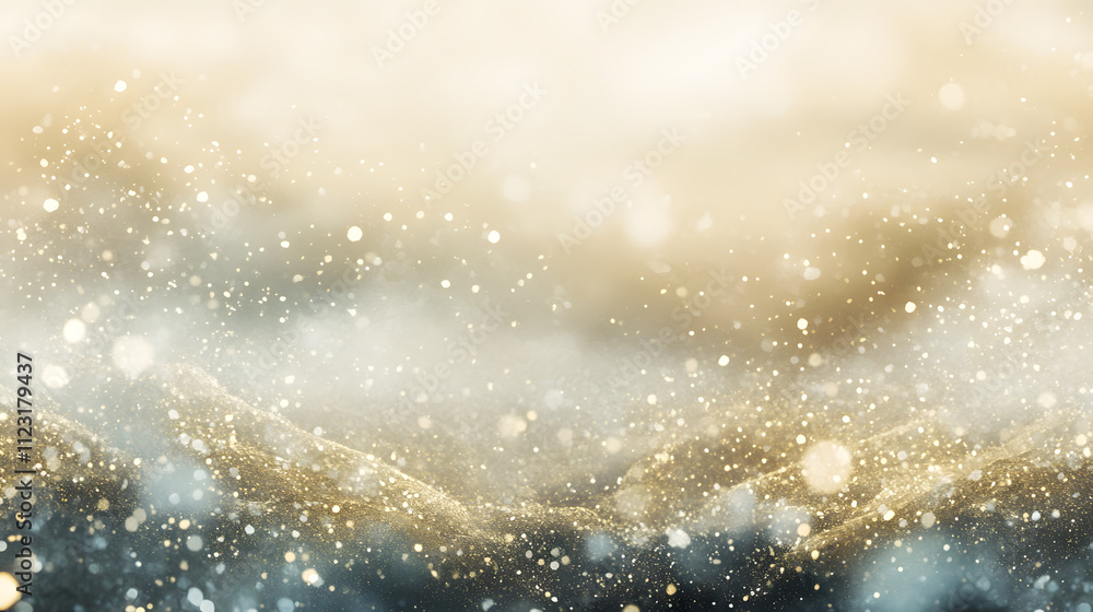 A Celestial Landscape Where a Dreamy Haze of Pale Gold and Silver Merges with Delicate Shimmering Speckles of Light A Celestial Landscape Where a Dreamy Haze of Pale Gold and Silver Merges with Delicate Shimmering Speckles of Light