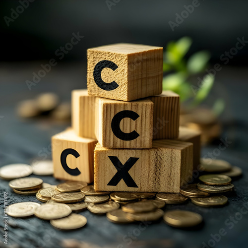 Wooden Blocks CCX Illustration photo