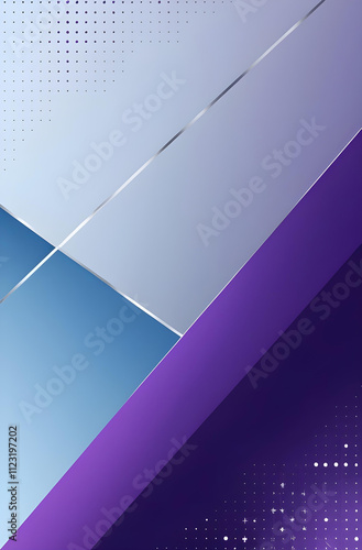 Modern Abstract Geometric Background in Blue and Purple Tones. Modernity, Elegance.