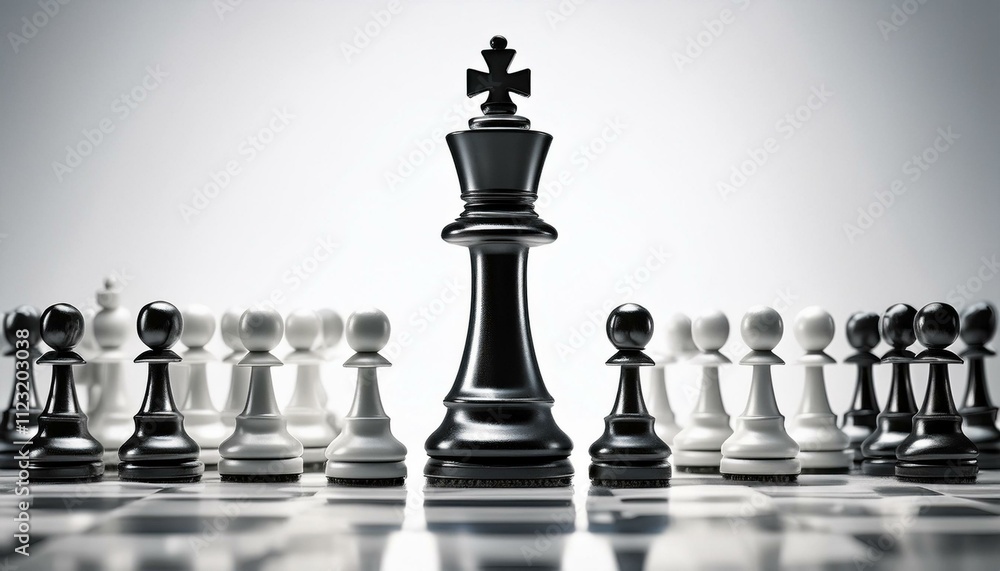 chess pieces on the chessboard chess pieces on the chessboard