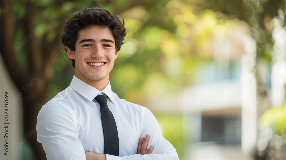 Portrait of a Smiling Professional in an Office
Portrait of a Smiling Professional in an Office