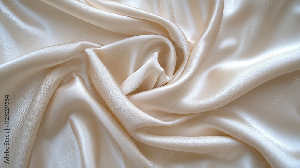 Fototapeta premium Smooth, elegant white silk, ideal as a simple background.