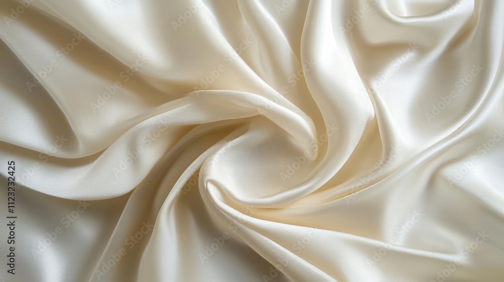 Obraz premium Smooth, elegant white silk, ideal as a simple background