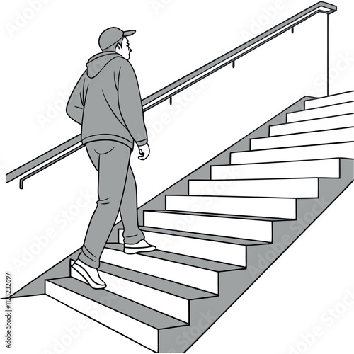 businessman running on stairs, businessman on stairs, person on stairs