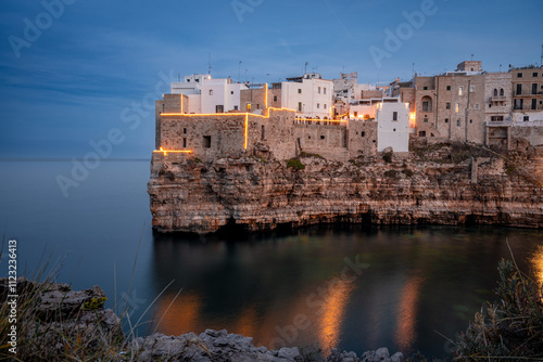 Polignano a Mare, apulia, Italy. Seascape, Architecture.