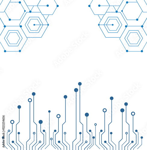 echnological background. A creative idea for your business concept