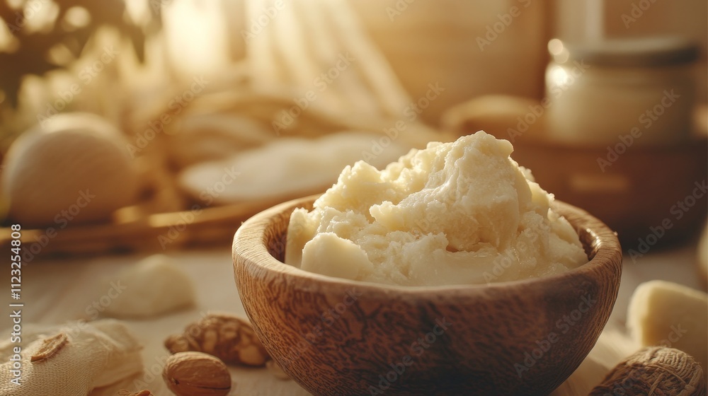 A scoop of fresh butter displayed on a rustic wooden spoon, perfect for culinary, dairy, or cooking-focused concepts. A scoop of fresh butter displayed on a rustic wooden spoon, perfect for culinary, dairy, or cooking-focused concepts.