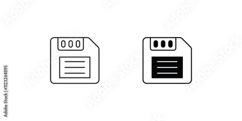 Save Resources set icon with white background vector stock illustration