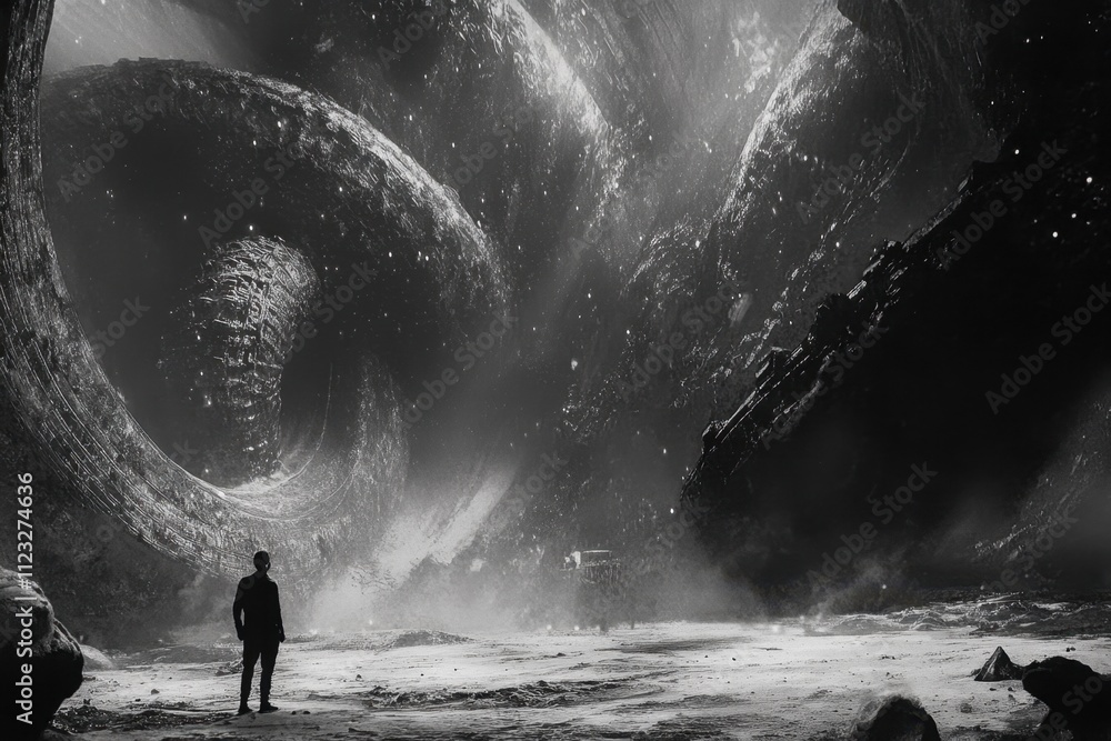 Fototapeta premium People looking at the sky