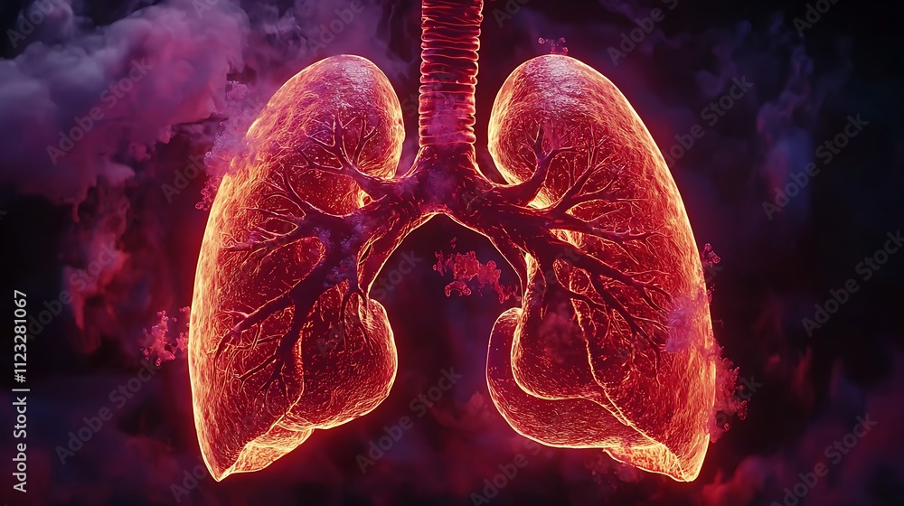 Obraz premium Medical lung vis