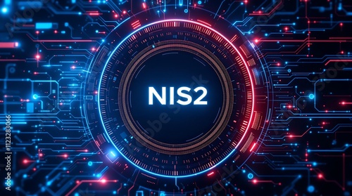 Obraz na płótnie The NIS2 Law A New European Cybersecurity Rule w salonie