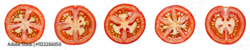 Wallpaper Mural Juicy Red Tomato Slices Food Background Fresh Produce Healthy Eating on transparent background Torontodigital.ca