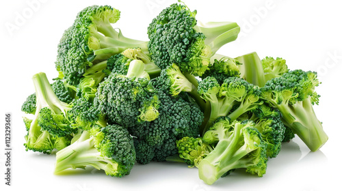 broccoli on a white background