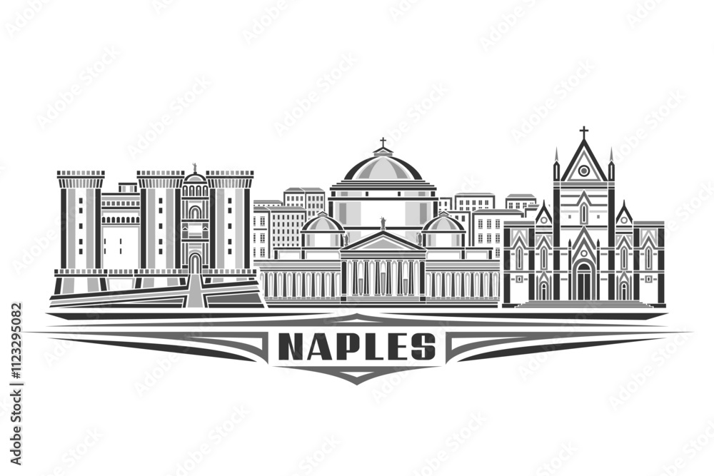 Obraz premium Vector illustration of Naples