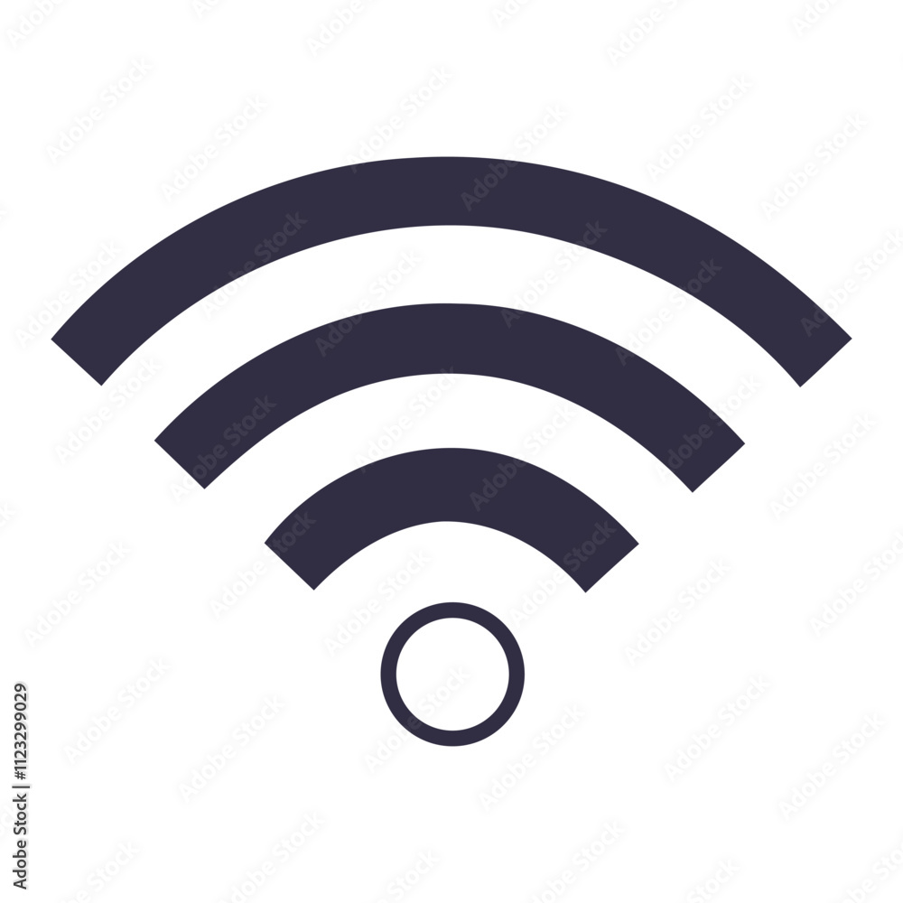Wifi icon. Public wifi area solid sign. Wifi icon wireless internet signal element flat symbol vector illustration design Wifi icon. Public wifi area solid sign. Wifi icon wireless internet signal element flat symbol vector illustration design