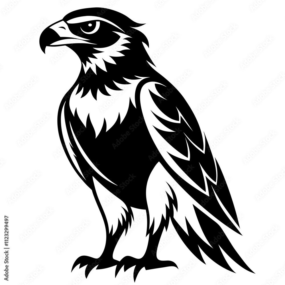 Obraz premium Bearded Vulture Andorra silhouette