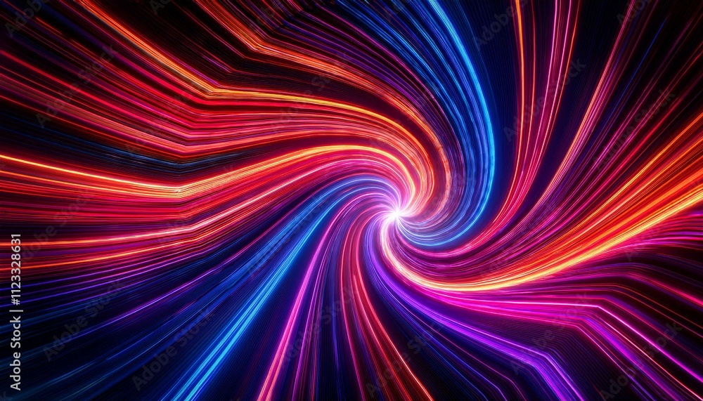 Neon Spiral Illusion Neon Spiral Illusion