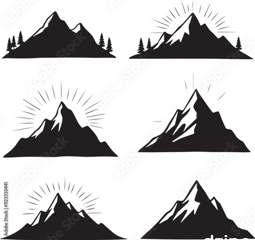 Vector Mountain Shapes 