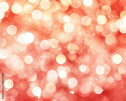 Bright bokeh lights create a festive atmosphere in shades of red and white during a celebration or event