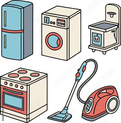 Home Appliance Vector Icon Set