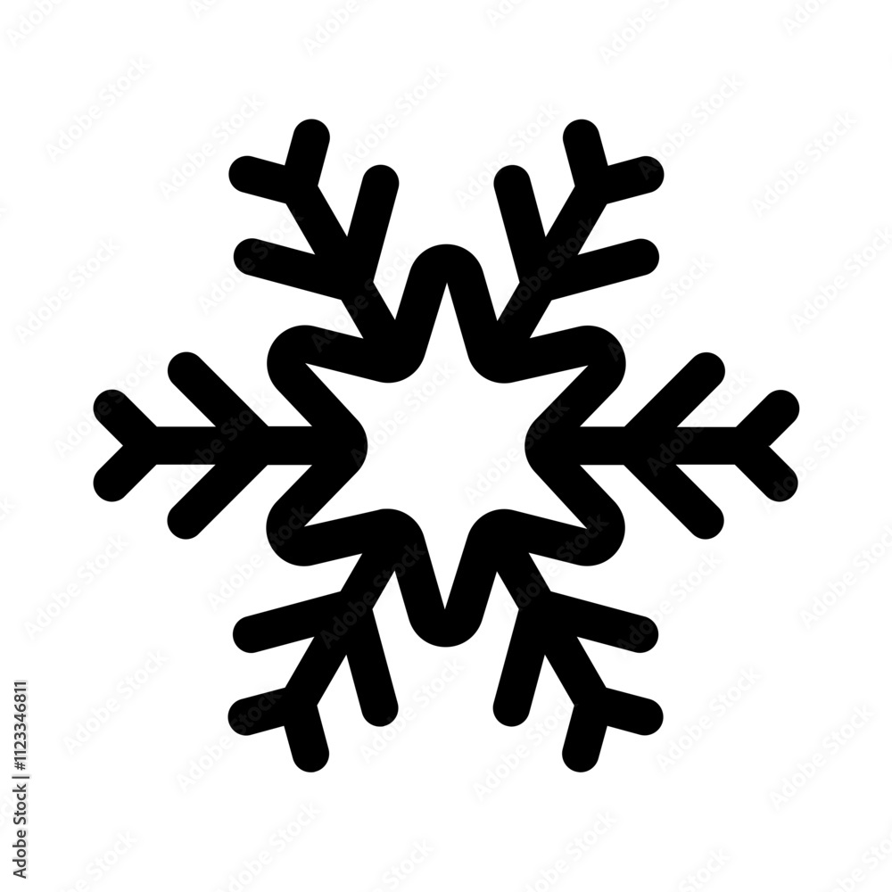 Obraz premium star snowflake, perfect for user interface projects