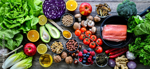 Foto Foods representing anti-inflammatory diet