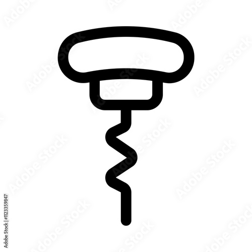 wine opener line icon, perfect for user interface project photo