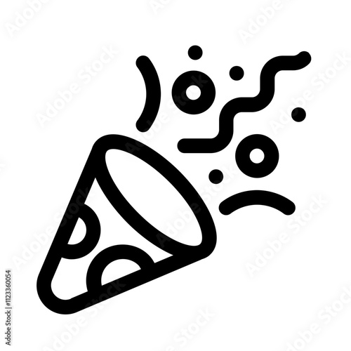 party bugle line icon, perfect for user interface project