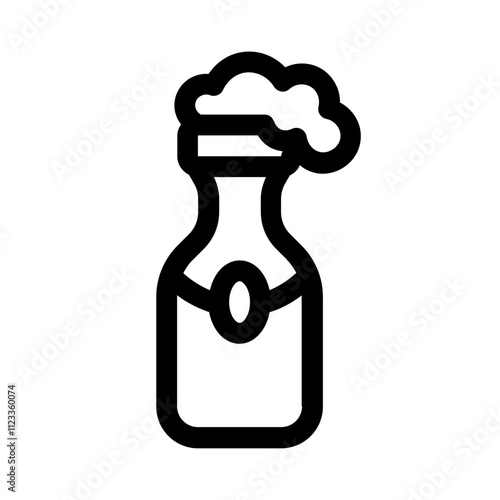 wine soda line icon, perfect for user interface project photo