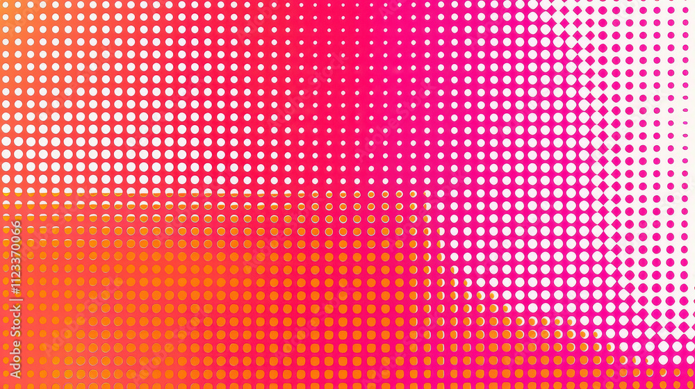 Naklejka premium abstract halftone background pink and orange