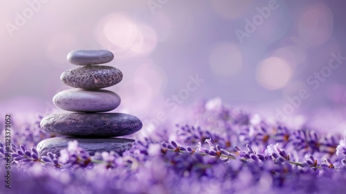 A serene and peaceful switchboard protector sits on a soft lavender background, its calming design promoting relaxation