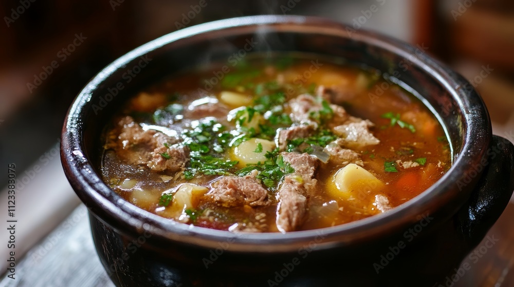 Traditional Polish Barszcz Cabbage Soup Generative AI Traditional Polish Barszcz Cabbage Soup Generative AI