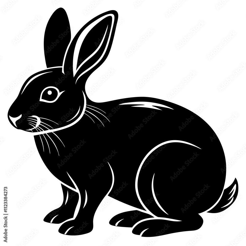 black and white rabbit black and white rabbit